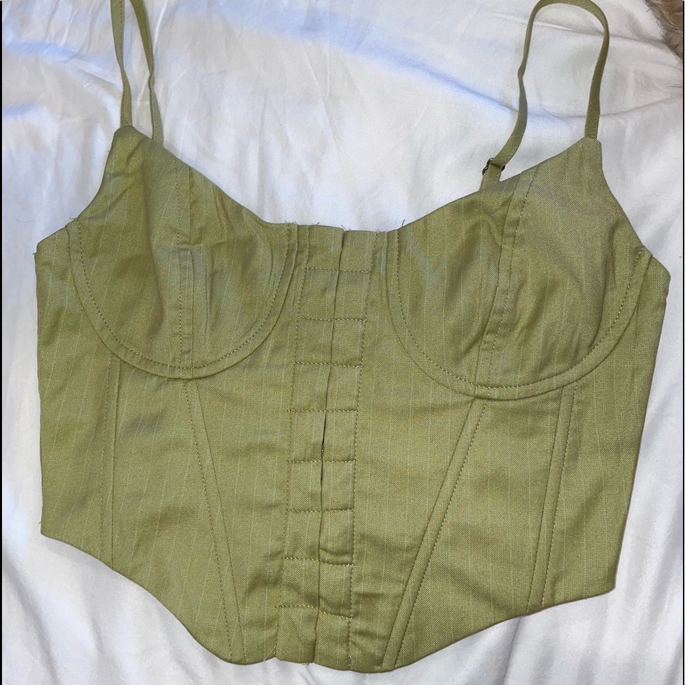 PacSun green corset top